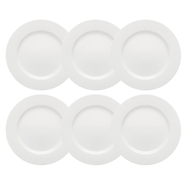 Swedish Grace, 6-pack Tallrikar, Snö